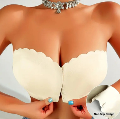 🔥Last Day❤Seamless Front Closure Strapless Bandeau Bra