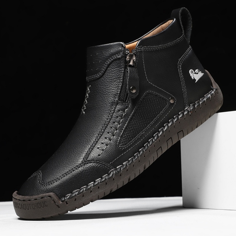 ✅ASTM-Certified Men's Leather Work Boots – Durable,Waterproof & Non-Slip Protection