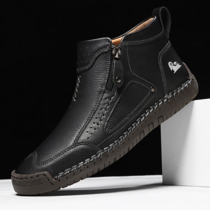 ✅ASTM-Certified Men's Leather Work Boots – Durable,Waterproof & Non-Slip Protection