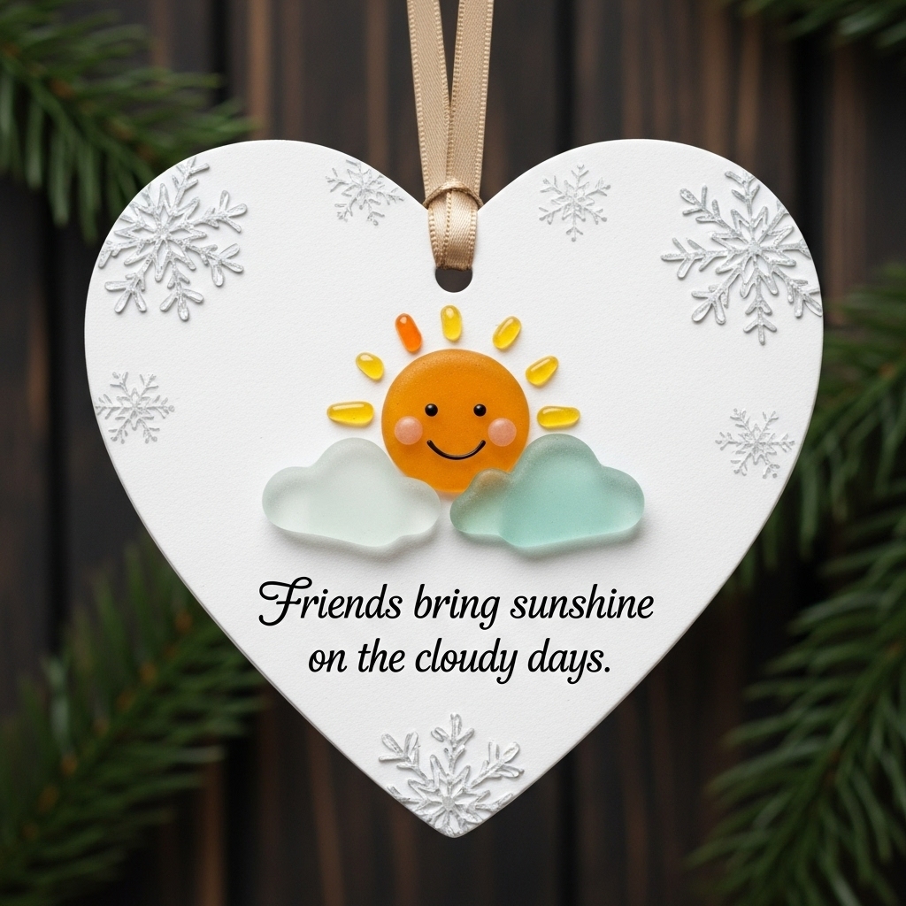 💙🌊Friendship Heart Ornaments