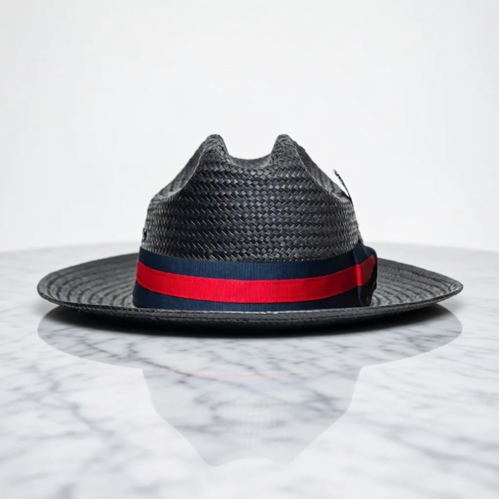 Miller Ranch Fedora - Black Patriotic Straw