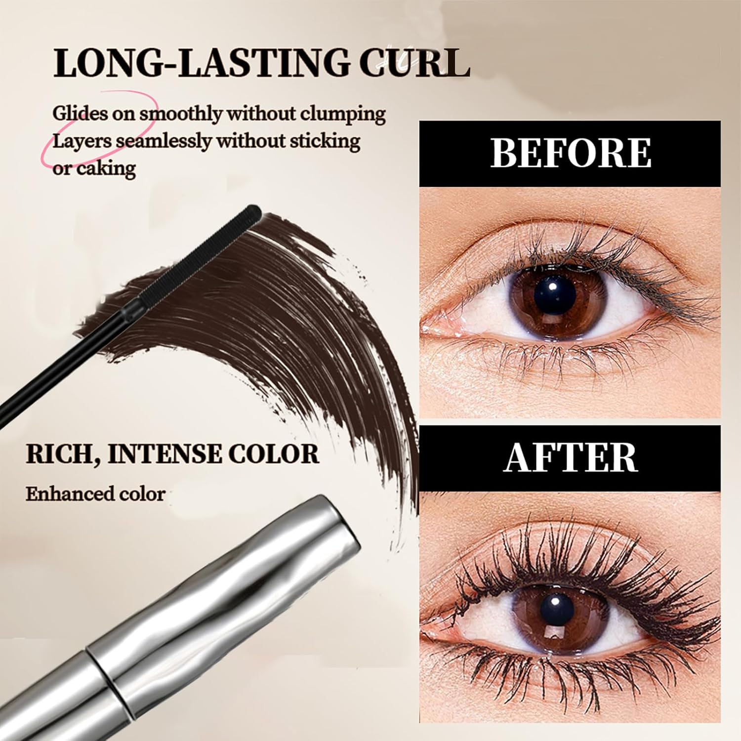 Buy 1 Get 1 Free ✨ Waterproof mascara primer and tubular mascara