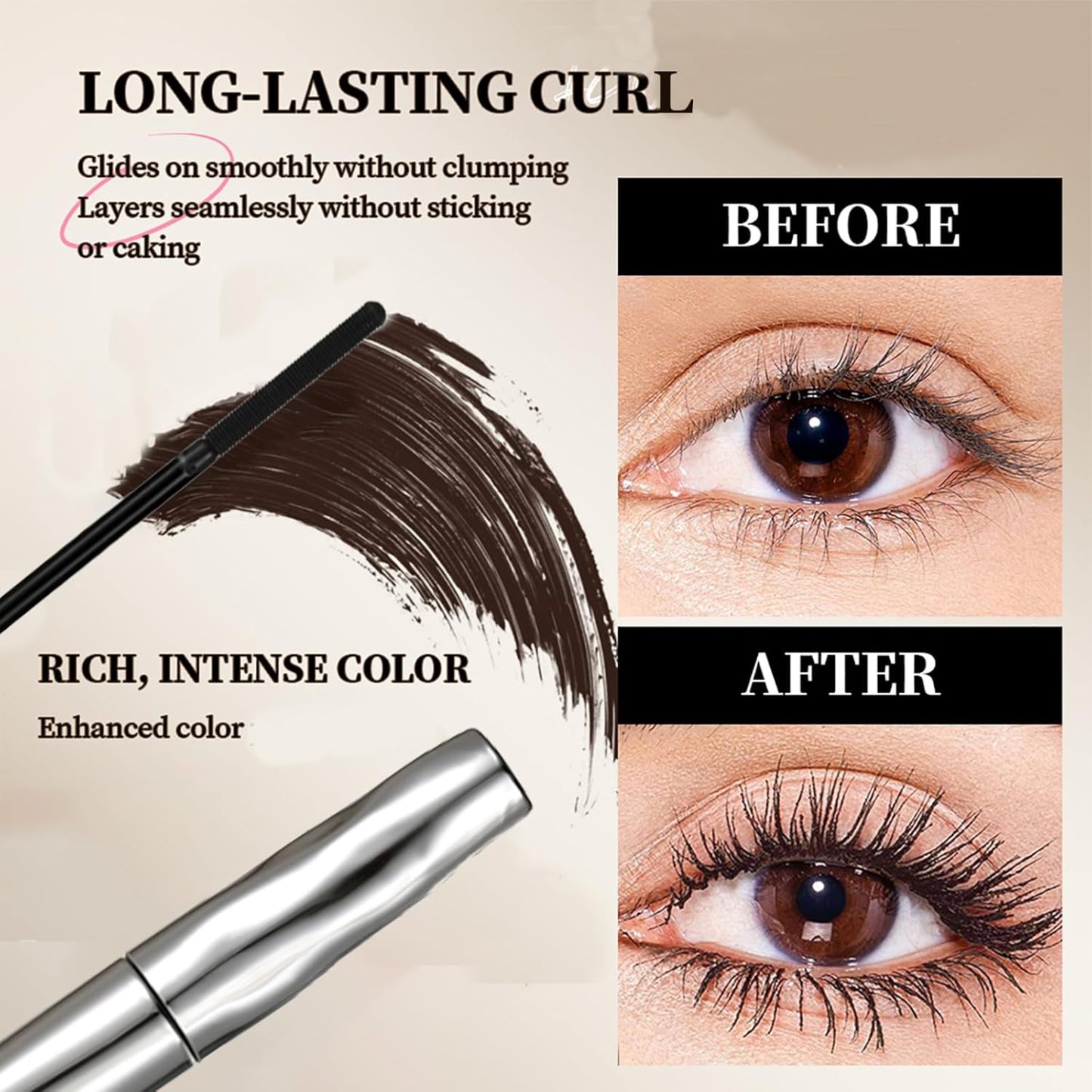 Buy 1 Get 1 Free ✨ Waterproof mascara primer and tubular mascara