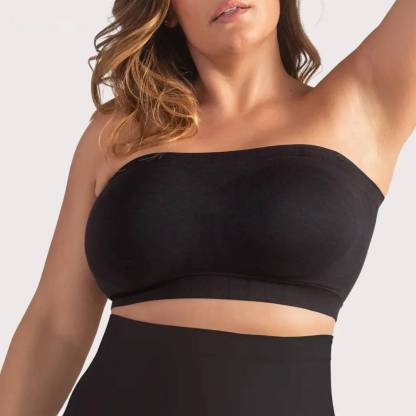 Convertible Strapless Bandeau Bra with Wireless Comfort, Anti-Slip Grip 👍Suitable for All Body Types