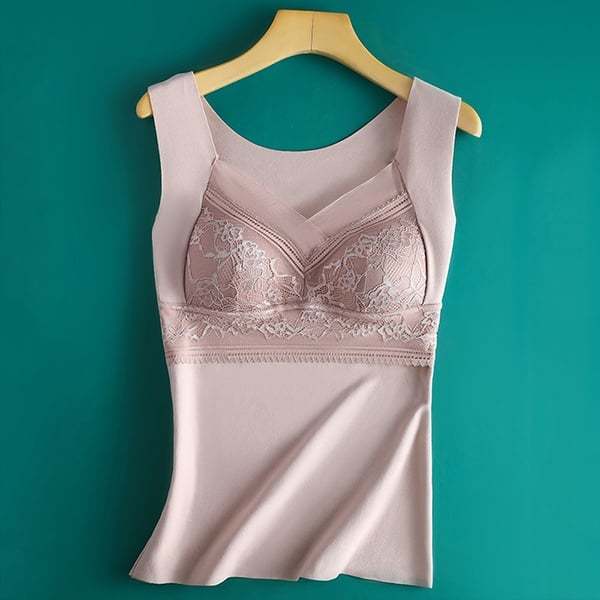 💃2-in-1 Built-in Bra Thermal Underwear