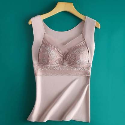 💃2-in-1 Built-in Bra Thermal Underwear