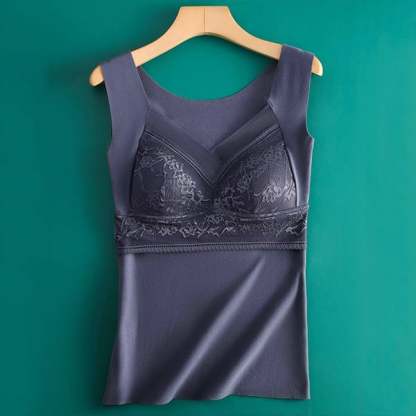 💃2-in-1 Built-in Bra Thermal Underwear