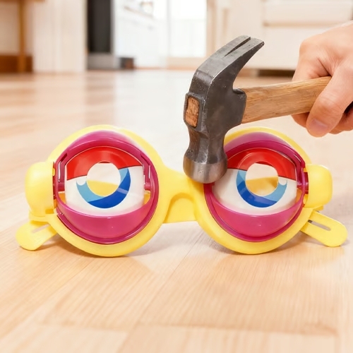Funny Pranks Crazy Eyes Glasses for Unixex Adult Kids Party Costume