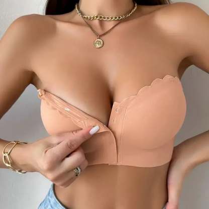🔥Last Day❤Seamless Front Closure Strapless Bandeau Bra