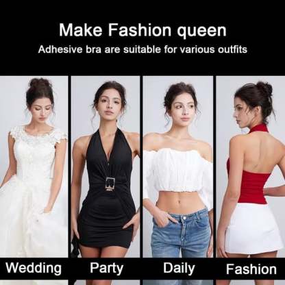 🌷Invisible Diva Strapless Backless Push up Bra