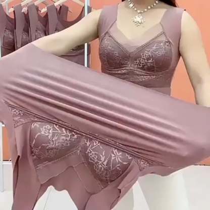 💃2-in-1 Built-in Bra Thermal Underwear