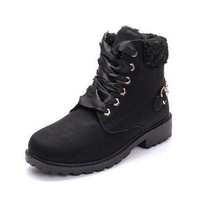 Women's Waterproof Lace Up Ankle Boots
