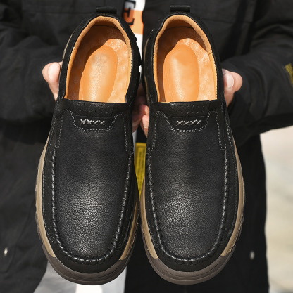 Men's Moccasin Comfort Sandproof, Wear-resistant Highly Elastic Walking Trainers