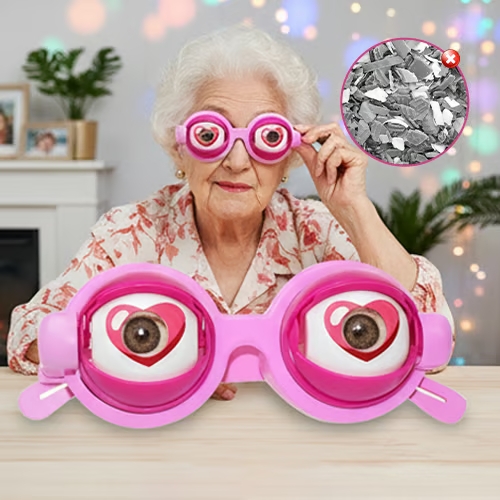 Funny Pranks Crazy Eyes Glasses for Unixex Adult Kids Party Costume