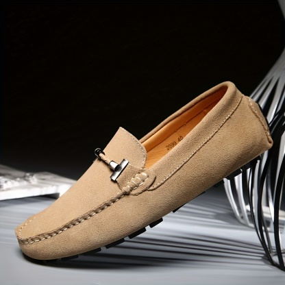 Men's Handmade Leather Comfortable Non-Slip Plus Size Casual Shoes (Wide Foot Plus Size)