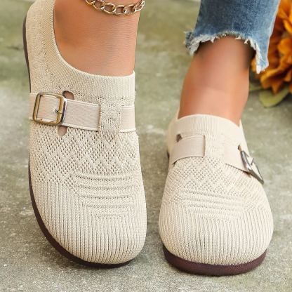 🌸🎉 Trendy Must-Have! Only a Few Left! ✨🥿💫Women's Daily Soft Breathable Arch Support Neuropathic Flat Mule Diabetic Shoes