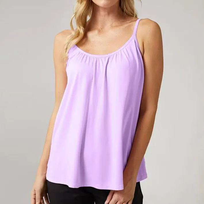 Loose-fitting Tank Top With Built-in Bra