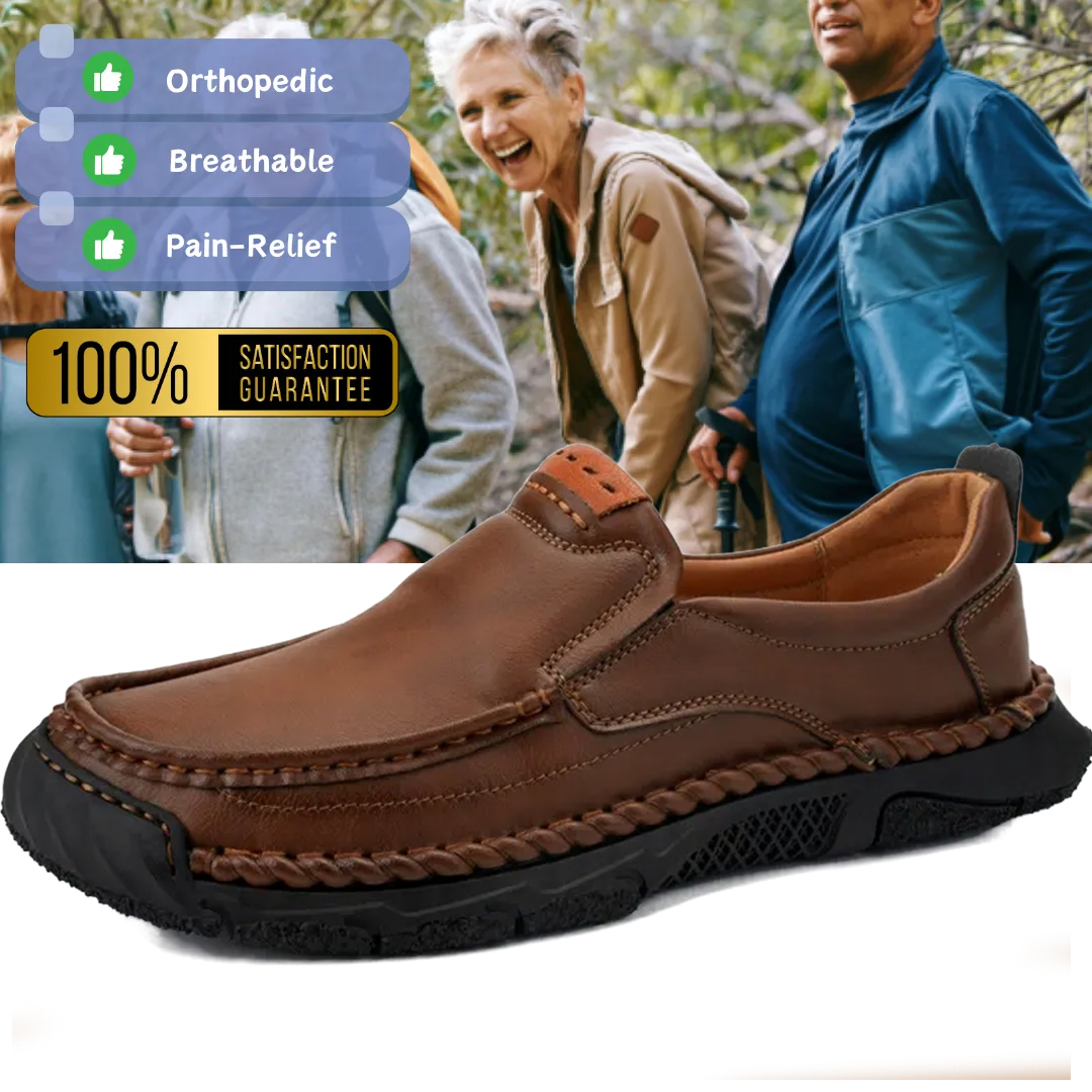 Limited Time Sale 70% OFF-Men’s Handmade Premium Leather Slip On Shoes