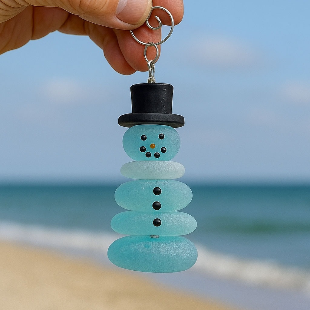 🔥Last Day 49% OFF -🌊Coastal Christmas Sea Glass Ornaments