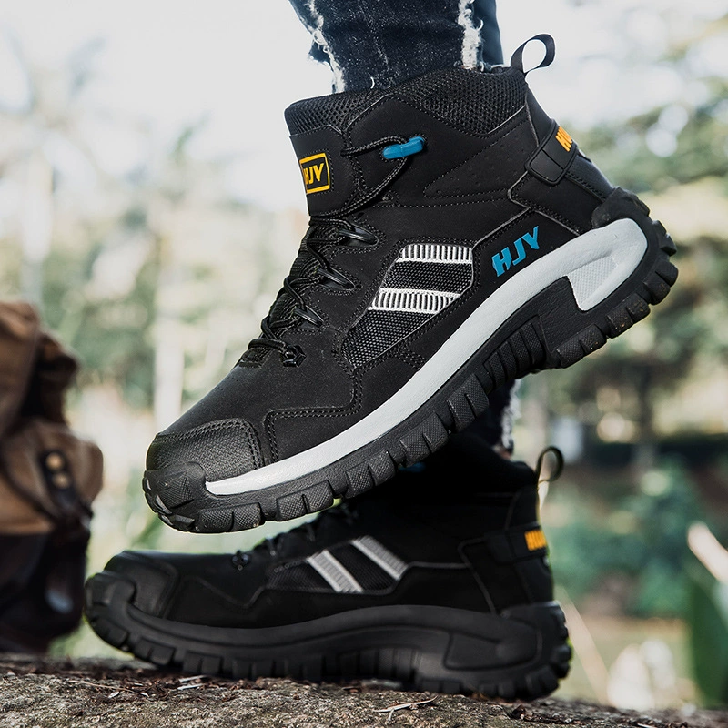 (⏰Limited Time Sale 70% OFF) Men's Anti-slip Anti-puncture Anti-smash Waterproof Comfort Orthopedic Arch Support Wide Toe Ankle Support Combat Boots Work Boots