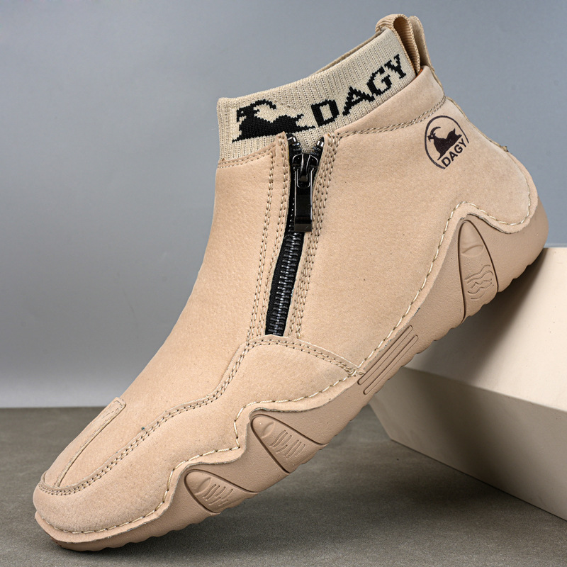 🔥🚀 Hot Sale! Limited Stock! 🌟👟💥Men's Versatile Lightweight Waterproof Insulated Breathable Slip-On Side-Zip Hunting Boots with Enhanced Traction for All-Terrain Comfort