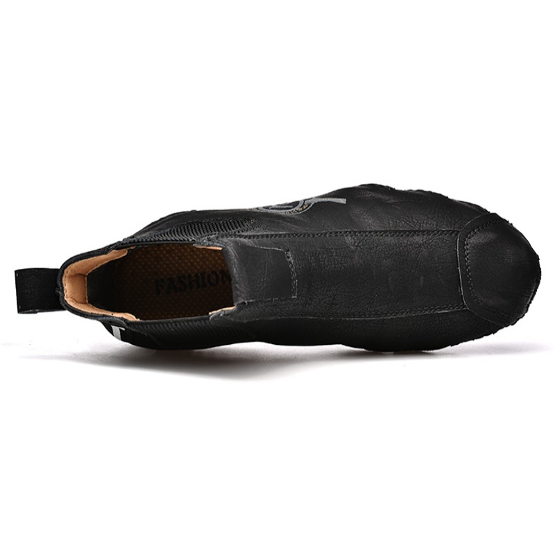 🔥🚀 Hot Sale! Limited Stock! 🌟👟💥Men's Casual Soft Cowhide Slip-on Ankle Boots