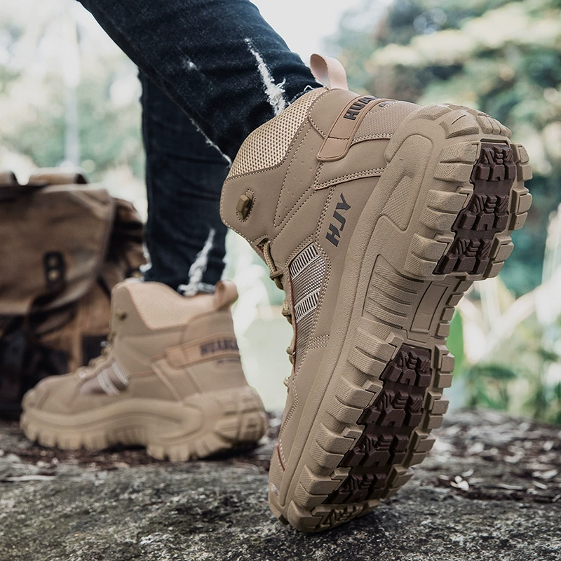 (⏰Limited Time Sale 70% OFF) Men's Anti-slip Anti-puncture Anti-smash Waterproof Comfort Orthopedic Arch Support Wide Toe Ankle Support Combat Boots Work Boots