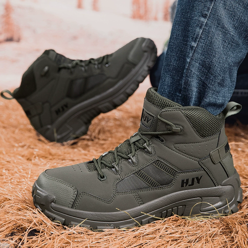 (⏰Limited Time Sale 70% OFF) Men's Anti-slip Anti-puncture Anti-smash Waterproof Comfort Orthopedic Arch Support Wide Toe Ankle Support Combat Boots Work Boots