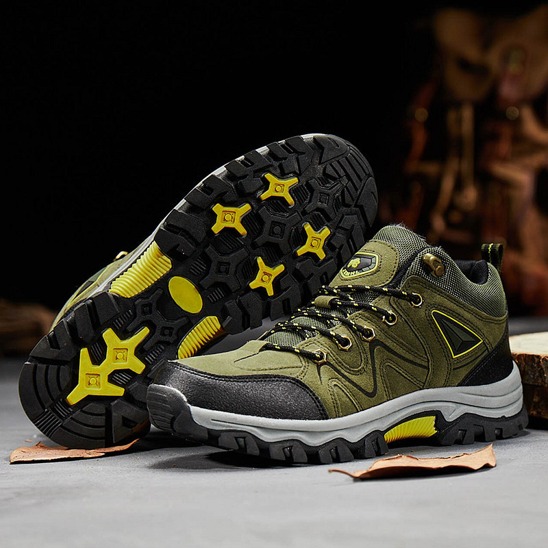 Men's Comfy Arch Support Lightweight Breathable Hiking Orthopedic Shoes