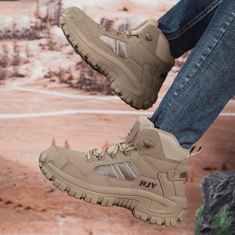 (⏰Limited Time Sale 70% OFF) Men's Anti-slip Anti-puncture Anti-smash Waterproof Comfort Orthopedic Arch Support Wide Toe Ankle Support Combat Boots Work Boots