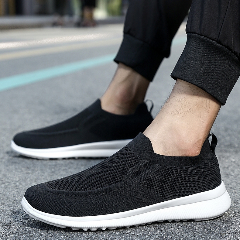 Men's Leisure Fly Woven Surface Breathable Sports Shoes