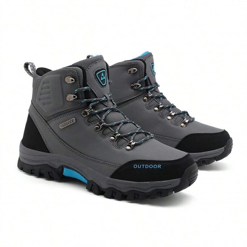 (⏰CLEARANCE SALE 70% OFF) Men's High Top Lace-Up Boots, Outdoor Waterproof Non-Slip Anti-Puncture Orthopedic Comfortable Hiking Mountaineering Walking Boots for Daily Life, Work and Sports