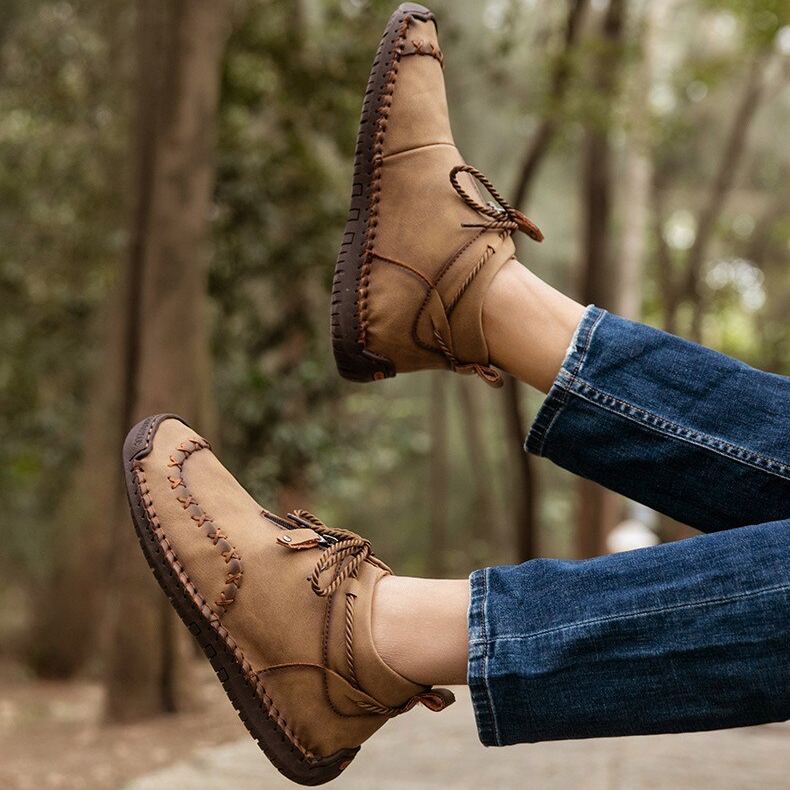 Men's Warm Plush Outdoor Boots