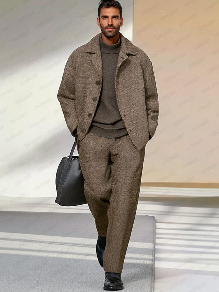 Ensemble veste et pantalon décontracté chic