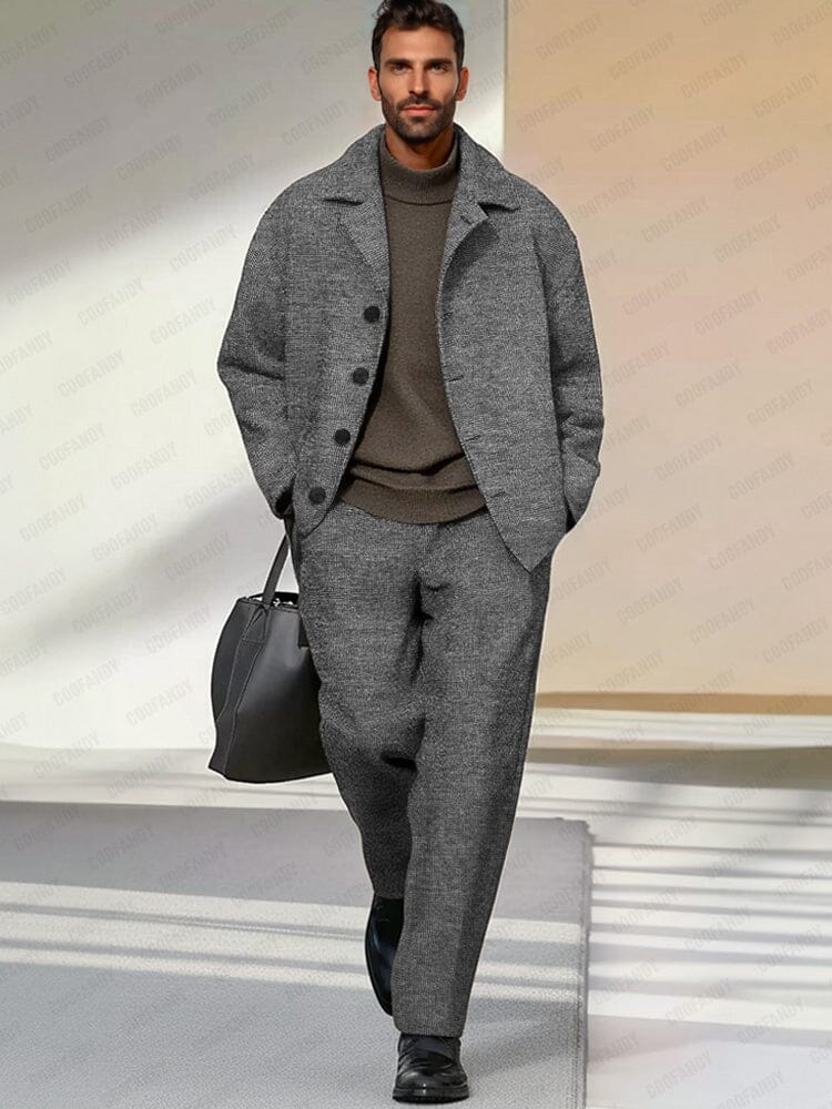 Ensemble veste et pantalon décontracté chic