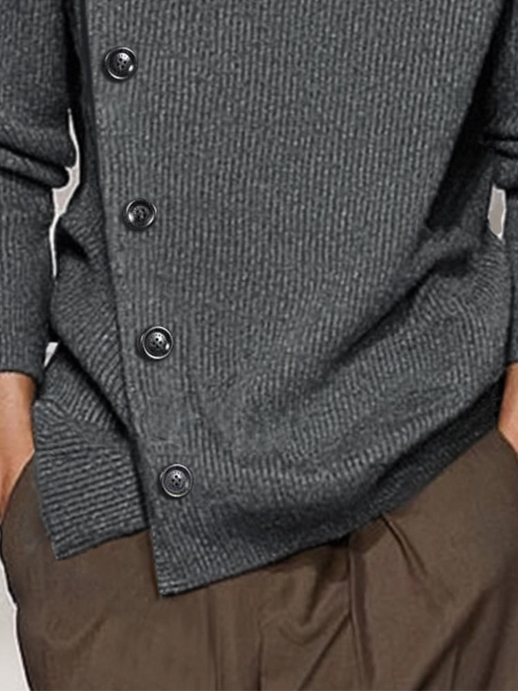 Pull asymétrique minimaliste haut de gamme