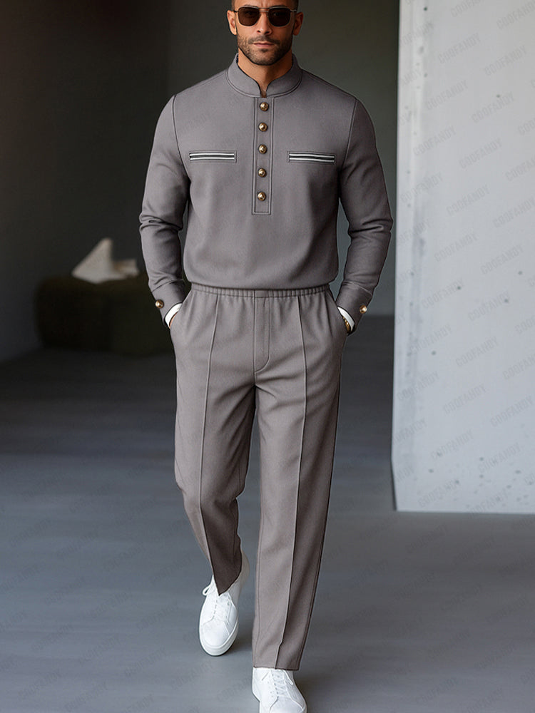 Ensemble assorti style militaire décontracté