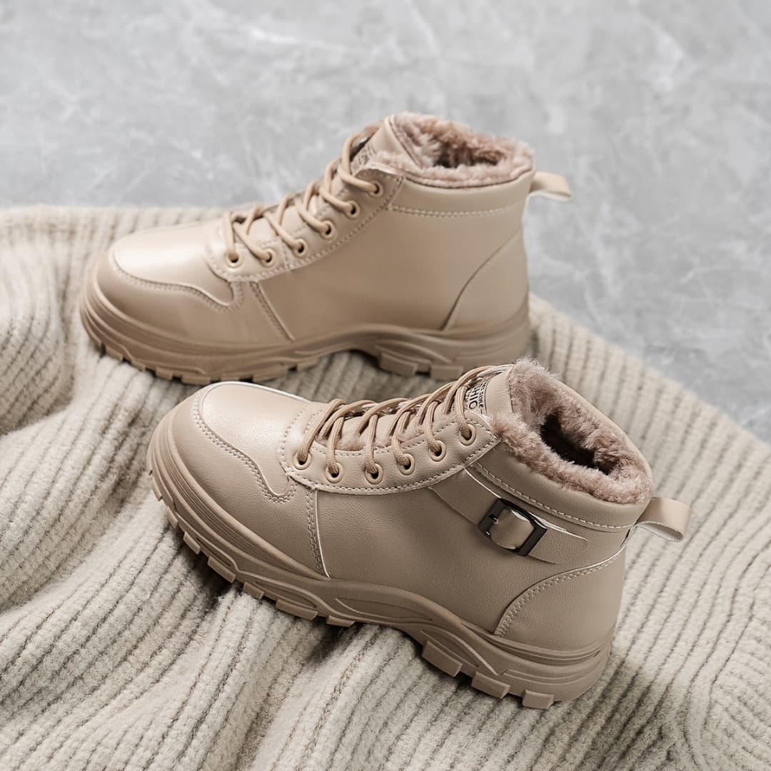 Arctic Elegance Damen-Winterstiefel, wasserdicht, rutschfest, mit Fellfutter