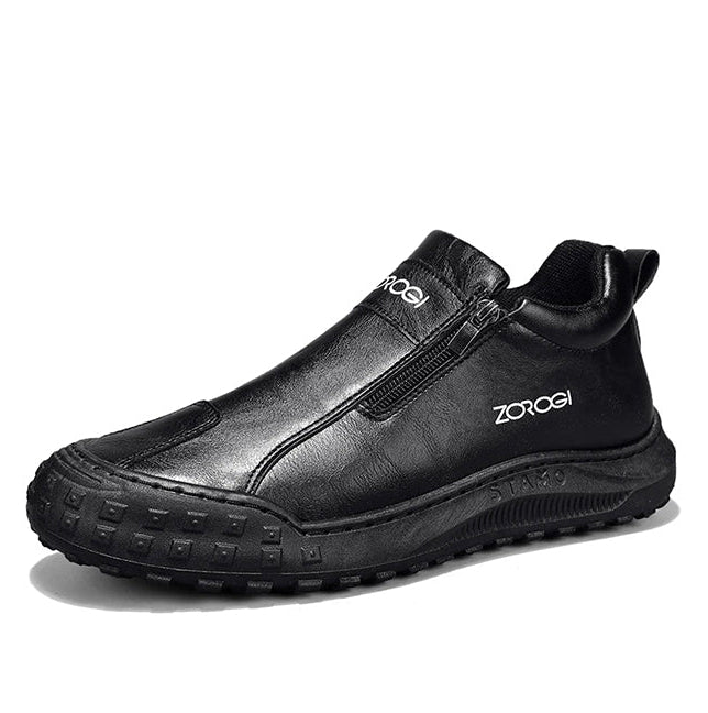 🐂 Intelligente Schuheinlagen mit künstlicher Intelligenz | Hochwertiges Leder + handgenäht: Ein Must-have für Herren 🔴 Tragbare orthopädische Schuhe