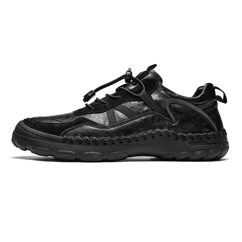 (⏰Clearance Sale-70%OFF🔥)Men's Premium Leather Walking Shoes with Arch Support, Hand-Sewn Casual Driving Shoes, Soft Non-Slip Outdoor Loafers, Easy Lace-Up, Comfortable and Durable