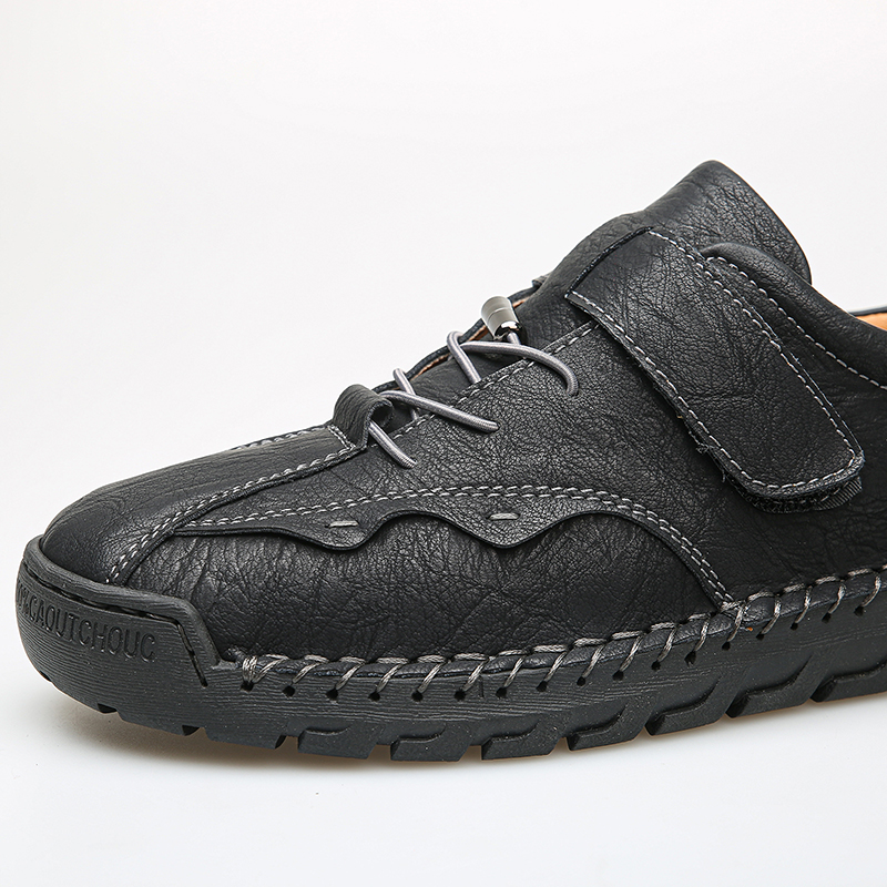 (⏰LAST DAY-70% OFF🛒)Men's Hand-Stitched Outdoor Work Shoes – Premium Cowhide Upper, Breathable, Arch Support, Soft Lining, Anti-Collision Toe, Shock-Absorbing Non-Slip Sole