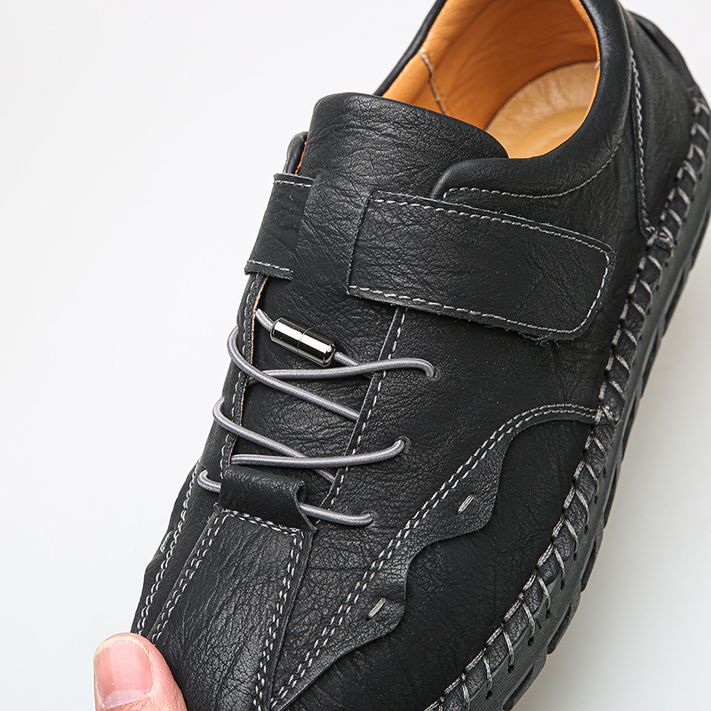 (⏰LAST DAY-70% OFF🛒)Men's Hand-Stitched Outdoor Work Shoes – Premium Cowhide Upper, Breathable, Arch Support, Soft Lining, Anti-Collision Toe, Shock-Absorbing Non-Slip Sole