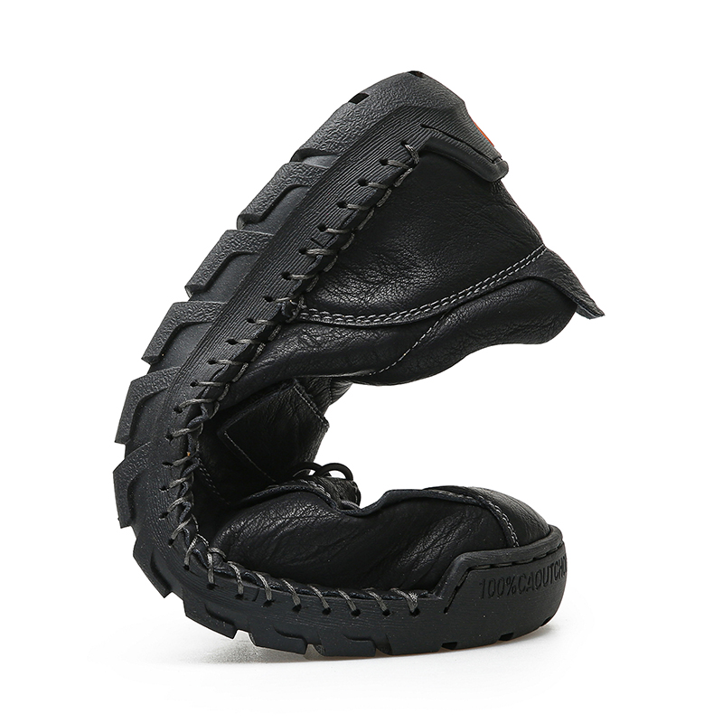 (⏰LAST DAY-70% OFF🛒)Men's Hand-Stitched Outdoor Work Shoes – Premium Cowhide Upper, Breathable, Arch Support, Soft Lining, Anti-Collision Toe, Shock-Absorbing Non-Slip Sole