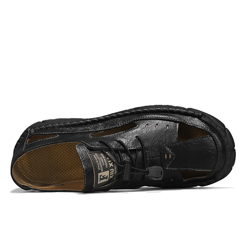 (🎁Free Orthotic Insoles🔥)Men’s Outdoor Slip-On Shoes – Anti-Slip Rubber Sole, Comfortable Lining, Arch Support, Wide Toe Box, Handmade Casual Hiking & Work