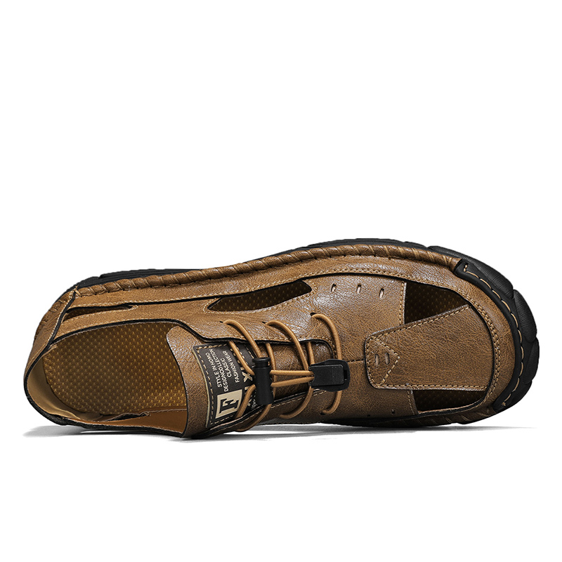 (🎁Free Orthotic Insoles🔥)Men’s Outdoor Slip-On Shoes – Anti-Slip Rubber Sole, Comfortable Lining, Arch Support, Wide Toe Box, Handmade Casual Hiking & Work