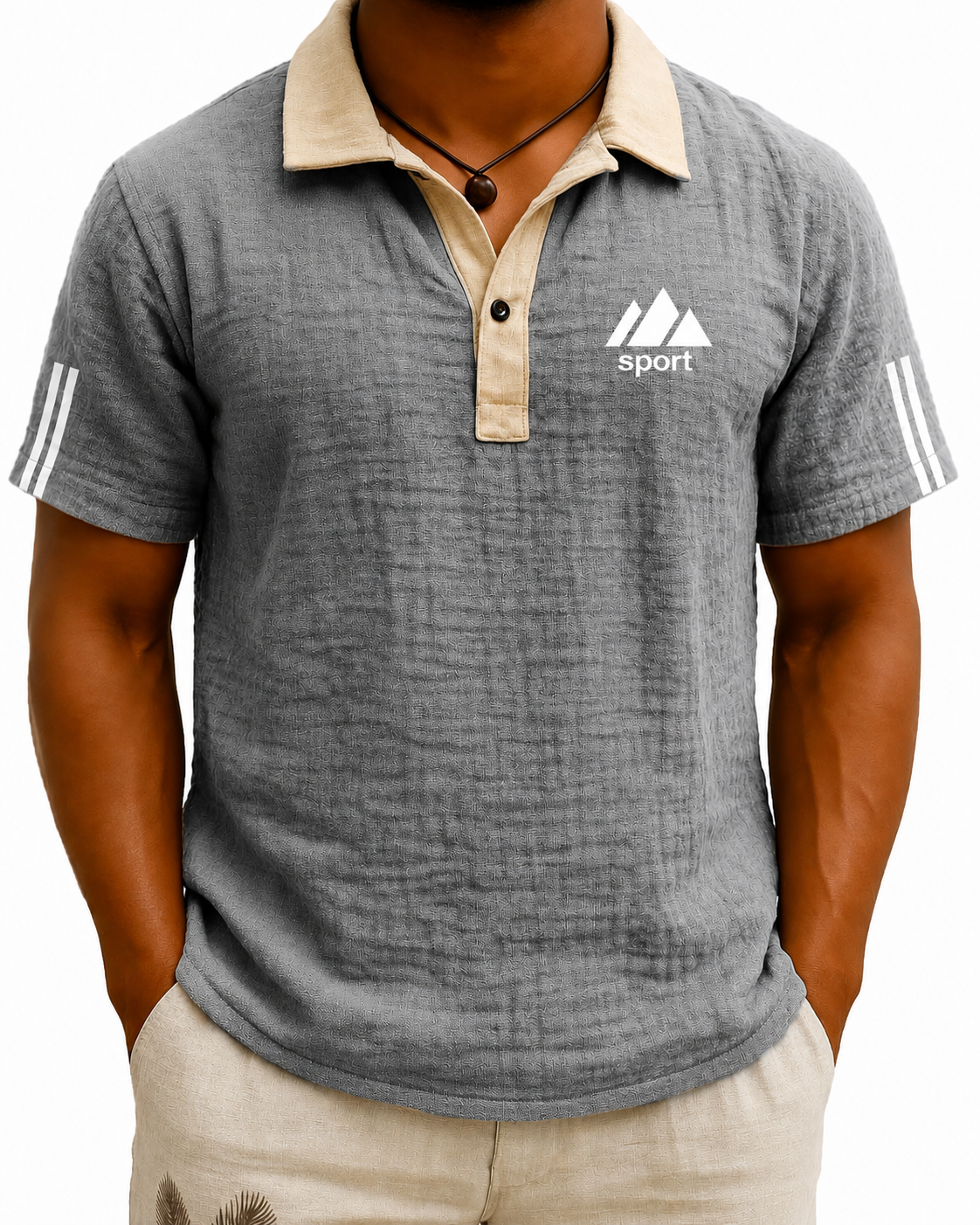 Letzter Tag: 70 % Rabatt! 🔥Herren Vintage Polohemd mit Kontrastkragen | Kurzarm Poloshirt aus atmungsaktivem Stretch-Material, Elegantes Revers für Business & Freizeit