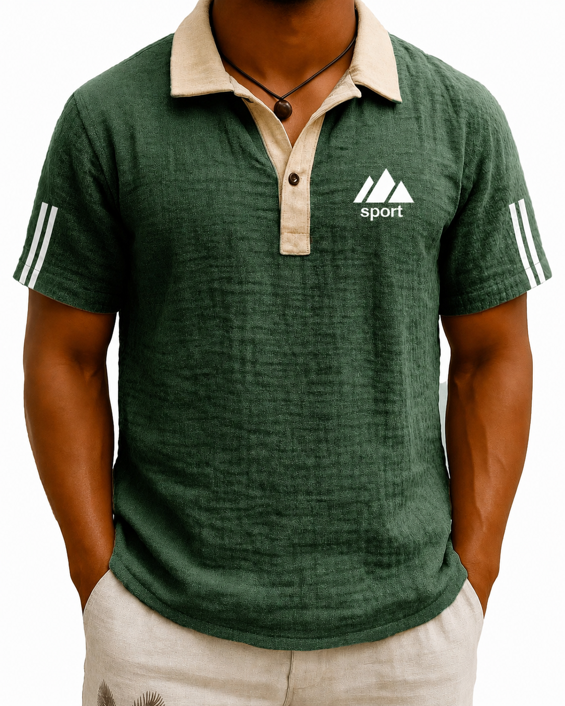 Letzter Tag: 70 % Rabatt! 🔥Herren Vintage Polohemd mit Kontrastkragen | Kurzarm Poloshirt aus atmungsaktivem Stretch-Material, Elegantes Revers für Business & Freizeit