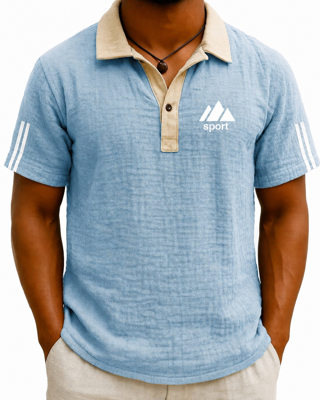 Letzter Tag: 70 % Rabatt! 🔥Herren Vintage Polohemd mit Kontrastkragen | Kurzarm Poloshirt aus atmungsaktivem Stretch-Material, Elegantes Revers für Business & Freizeit