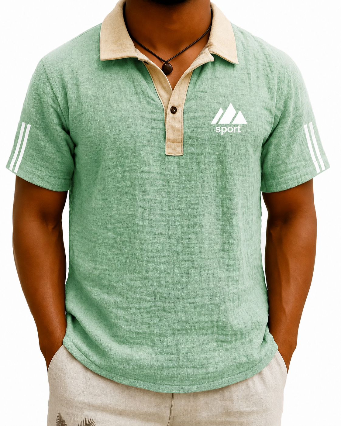 Letzter Tag: 70 % Rabatt! 🔥Herren Vintage Polohemd mit Kontrastkragen | Kurzarm Poloshirt aus atmungsaktivem Stretch-Material, Elegantes Revers für Business & Freizeit