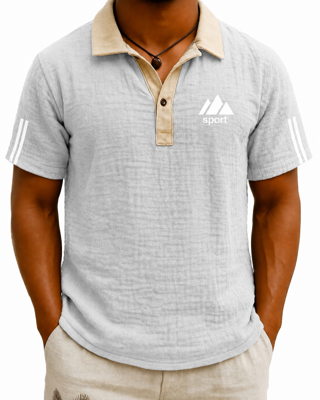 Letzter Tag: 70 % Rabatt! 🔥Herren Vintage Polohemd mit Kontrastkragen | Kurzarm Poloshirt aus atmungsaktivem Stretch-Material, Elegantes Revers für Business & Freizeit